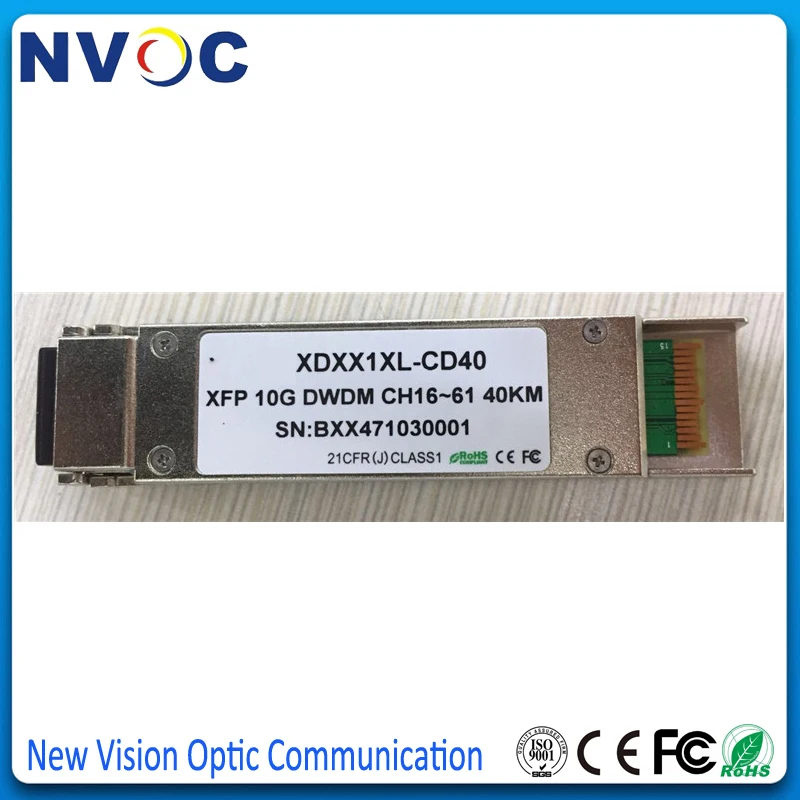 Приемопередатчик DWDM XFP с DDM волоконно-оптический модуль ITU GridM LC SFP 2 шт./лот |