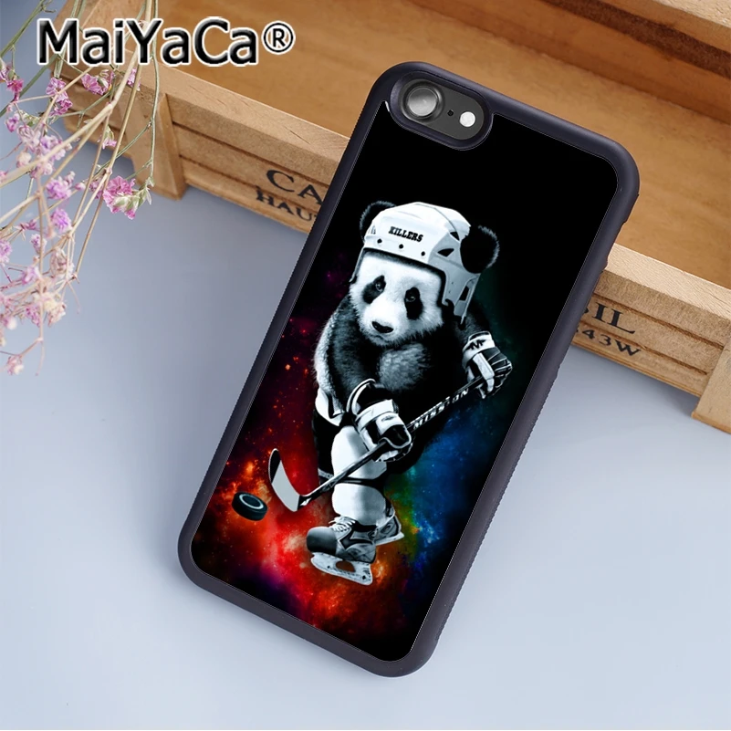 Чехол для телефона MaiYaCa Panda play ice hockey чехол iPhone 5 6 s 7 8 plus 11 pro X XR XS max Samsung S6 S7 S8 S9 S10 |