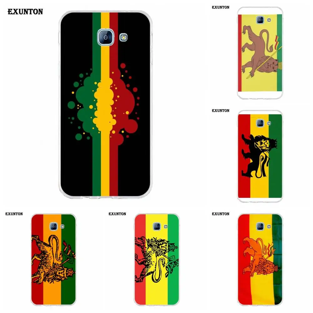 

For Galaxy J1 J2 J3 J330 J4 J5 J6 J7 J730 J8 2015 2016 2017 2018 mini Pro Soft Phone Cases Covers Rastafari Reggae Music Flag