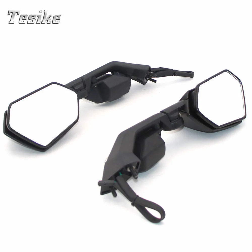 Motorcycle Rear view mirror with front turn signal For Kawasaki ZX 10R 2008 2009 2010 Accessories Brand New 2