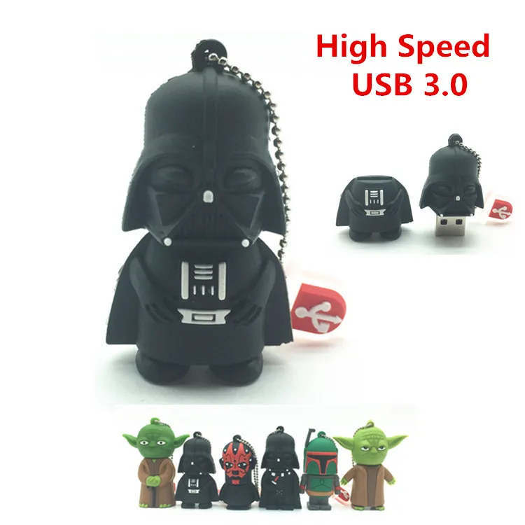 

High Speed Pen Drive 64GB Cartoon USB 3.0 Pendrive Star Wars Darth Vader 4GB 8GB 16GB 32GB USB Flash Drive Flash Memory Stick