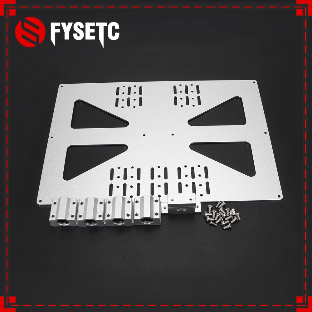 Skup 3D drukarki części platformy ogrzewania Z osi Z SC8UU wsparcie płyta aluminiowa dla Prusa I3 Wanhao płyta nośna v3 300 Heatbed