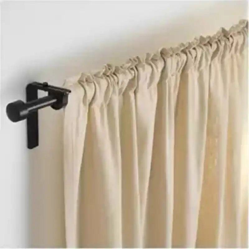 3pcs Set Durable Curtain Rod Decorative Double Adjustable Bracket