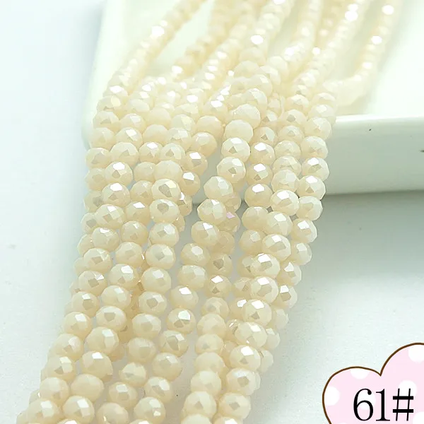 

Wholesale 200pcs Rondelle Faceted Glass Crystal jewelry Loose Spacer Beads 3x2mm HH61X2