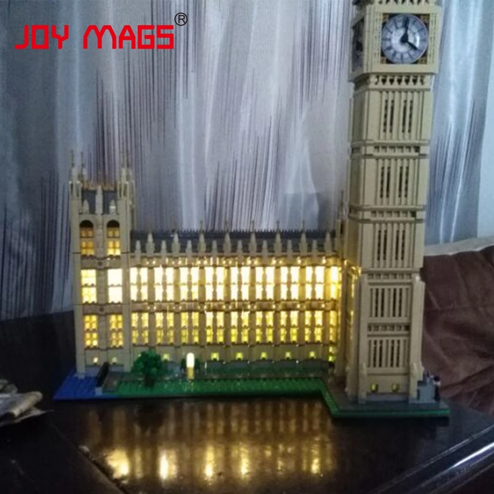 

JOY MAGS Only Led Light Set For 10253 17005 Building Blocks Kit Creator Big Ben Elizabeth Tower Excluding Model
