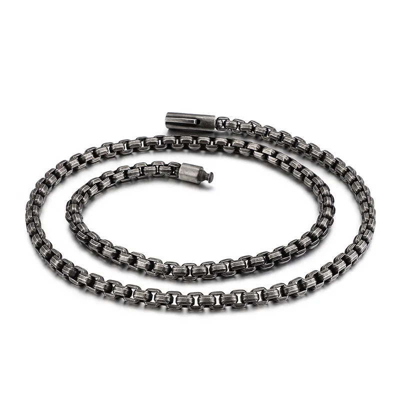 

316 Stainless Steel Pearl Beads Chain Necklace 2019 Fashion Jewelry Chain Necklace L113