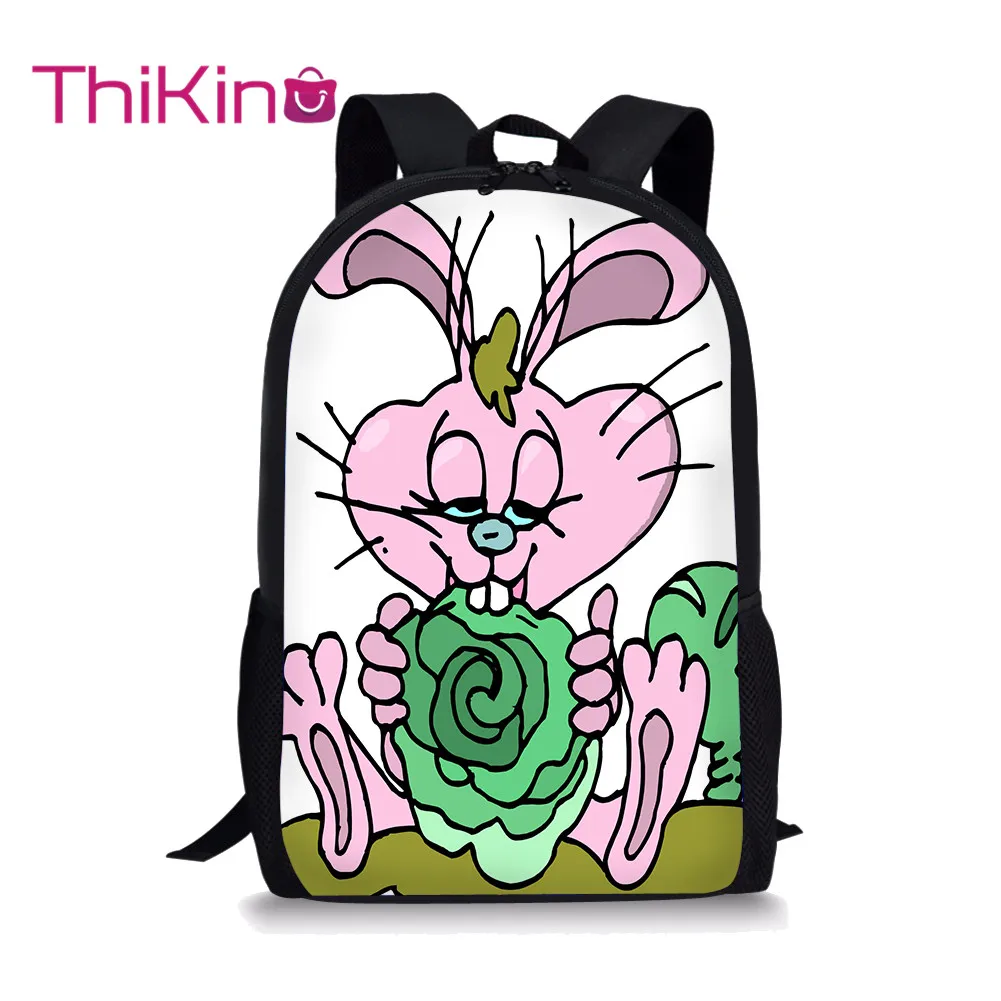 

Thikin 2019 Cute Rabbit Schoolbag for Teenagers Young Girls Fashion Backpack Preschool Shoulder Bag for pupil
