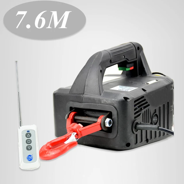 Treuil Électrique Portable, 110v/220v, Télécommande Sans Fil, Palan À Câble  Métallique, Bloc De Traction, Guirlandes - Outil Pièces - AliExpress