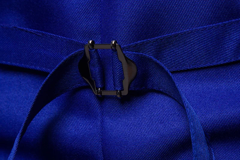 Fashion Royal Blue Suit Vest Men 2018 Brand New Double Breasted Dress Vest Waistcoat for Men Casual Sleeveless Cardigan Vests