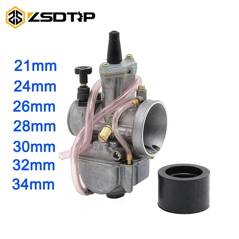 

ZSDTRP Universal Motorcycle 4T KOSO ZSDTRP KEIHIN OKO Carburetor 24 26 28 30 32 34 mm With Power Jet Fit Race Scooter ATV UTV