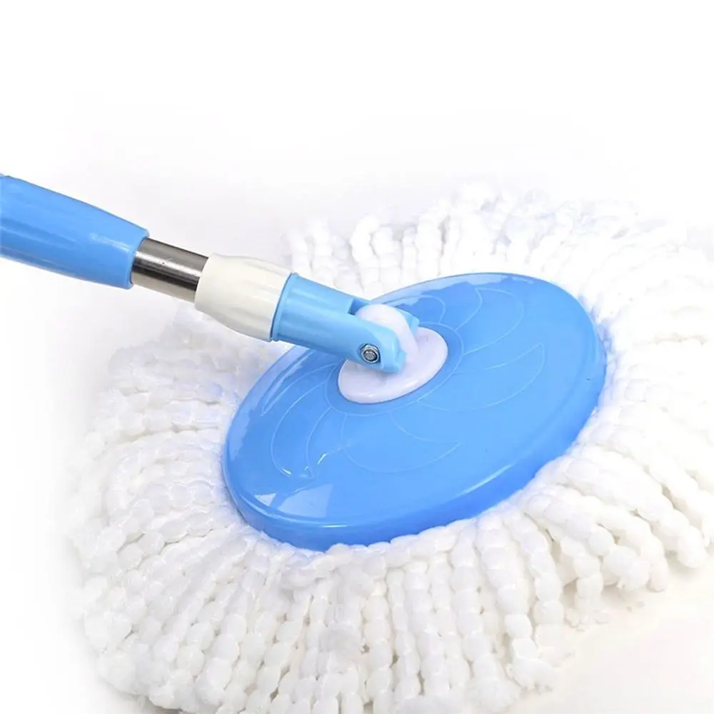 1 Pc White Household Magic Replacement Automatic Mop Head 360 Spin Cleaning Pad Microfiber Home