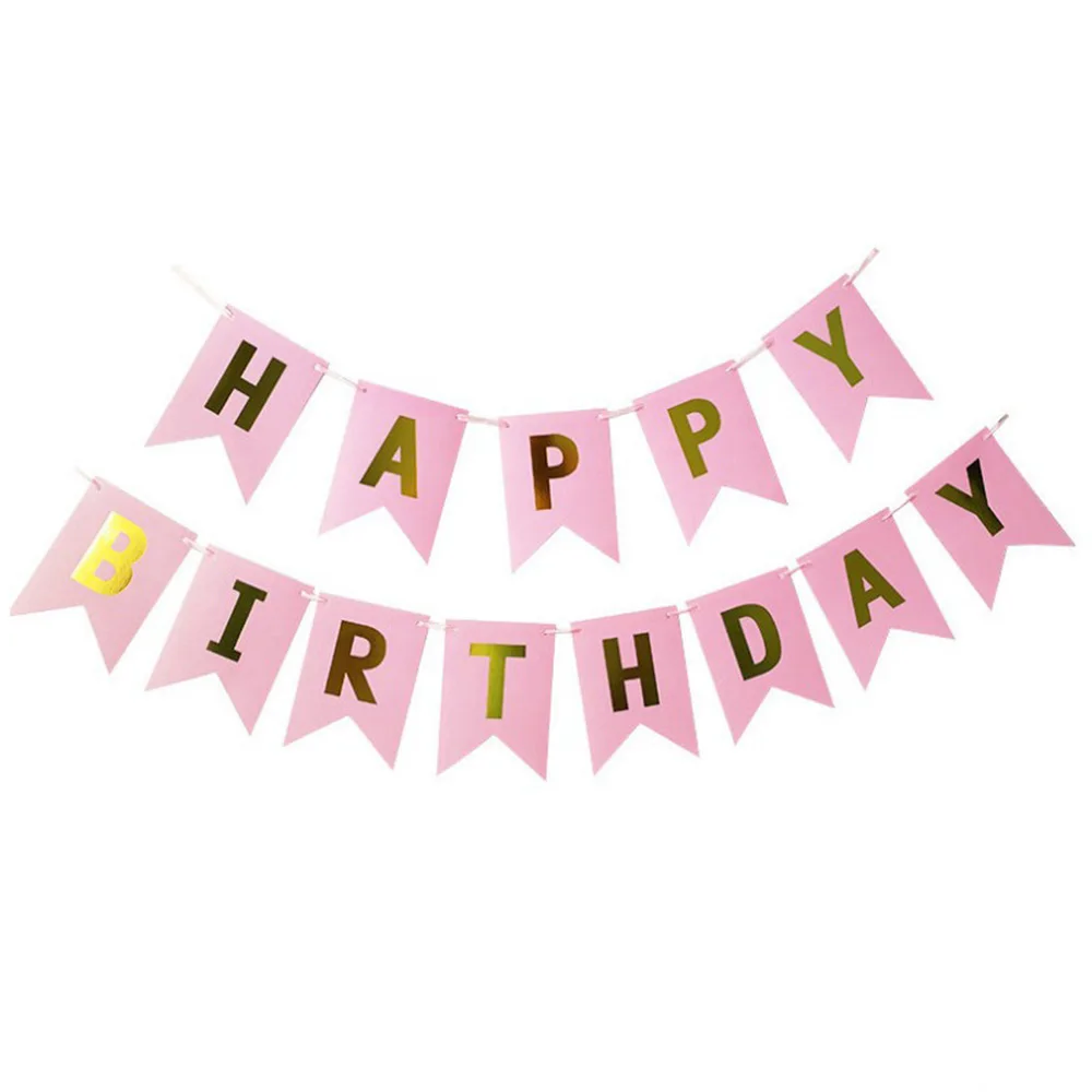 Happy Birthday Kraft Paper Banners