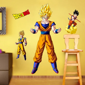 

Dragon Ball Z Goku Cartoon 3D Kids Anime Wall Stickers Vinyl Decal Decor Mural B712