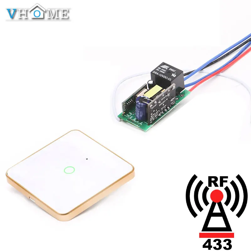 

Wireless Sensor Remote Control RF 433 Mhz 220V Switch Learning Code Receiver Transmitter Hall Bedroom Ceiling Lights For Vhome