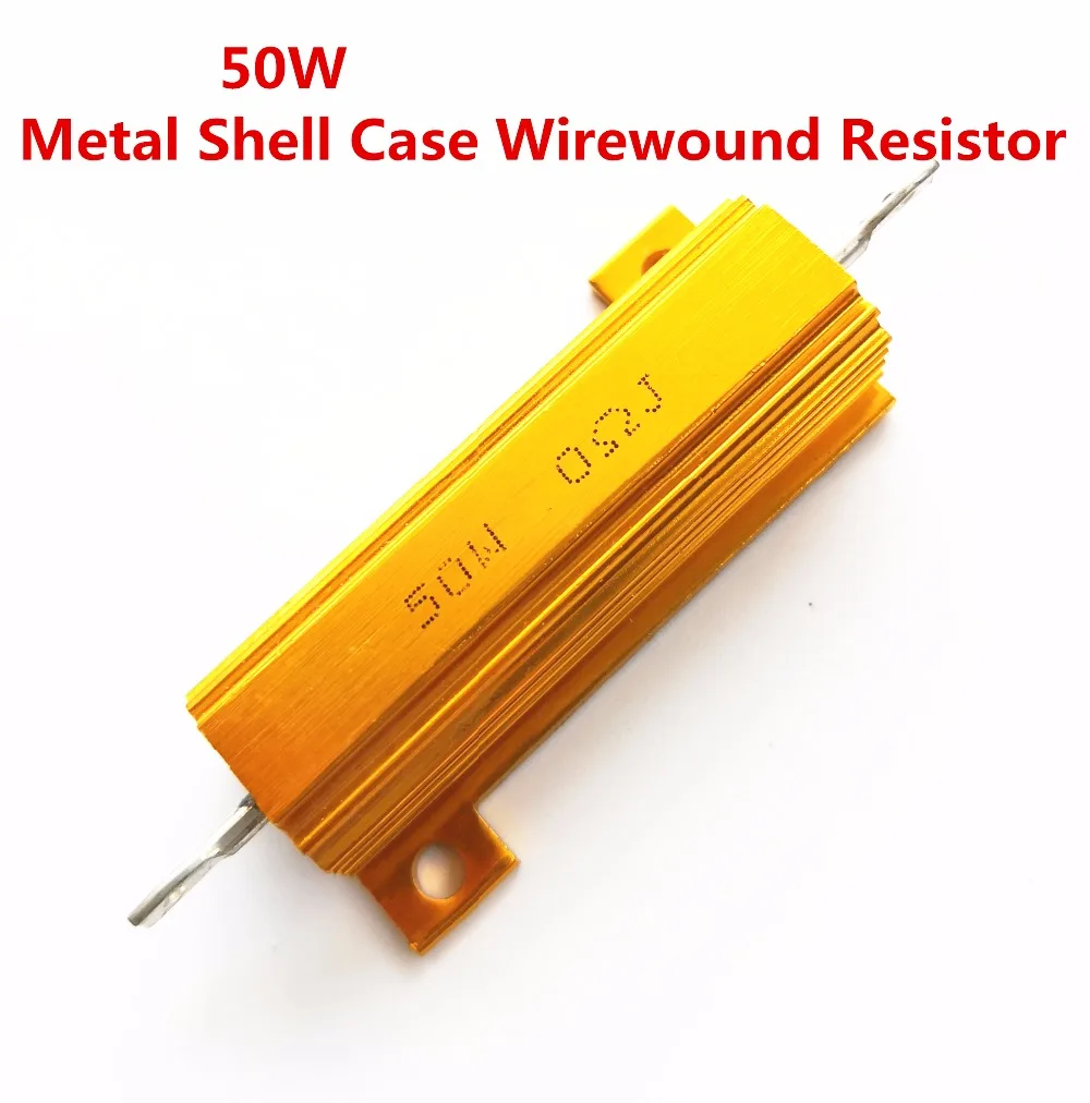 

50W 6.8 8 10 15 18 20 22 25 ohm 6.8R 8R 10R 15R 18R 20R 22R 25R Wirewound Aluminum Power Metal Shell Case Resista 5%