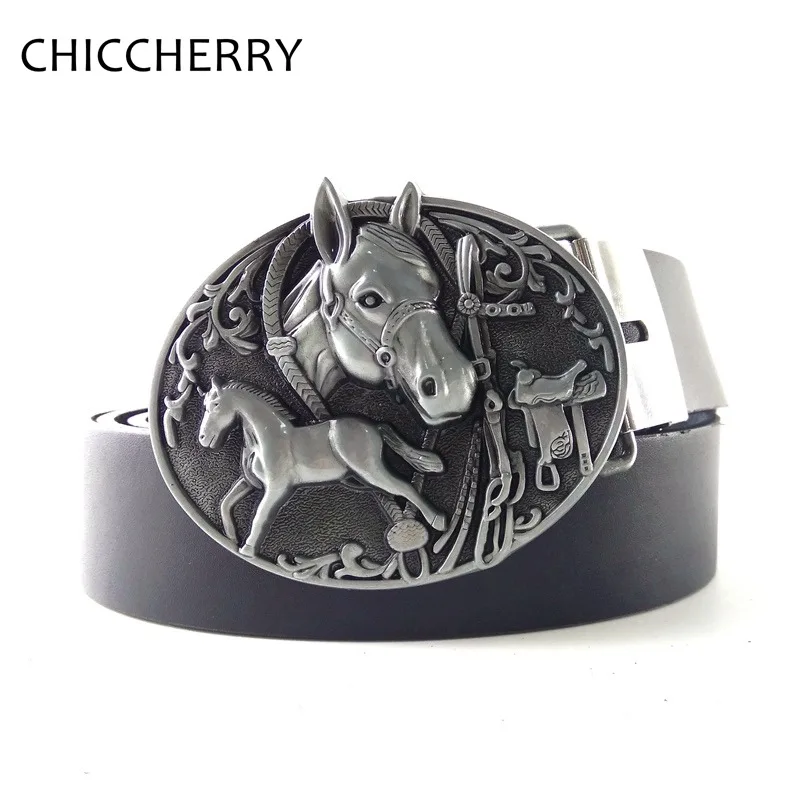 Vintage Western Cowboy Men/'s Leather Belt Buckle Metal Belt Accessory