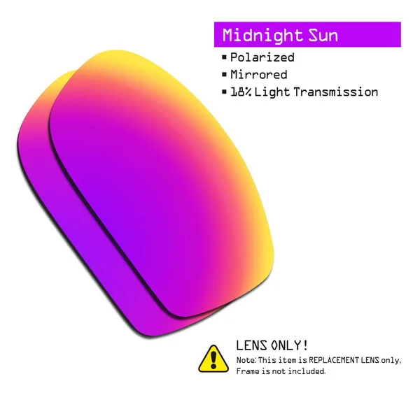 SmartVLT поляризованные Сменные линзы для солнцезащитных очков в квадратном стиле от oxley Fives-несколько вариантов - Цвет линз: Midnight Sun