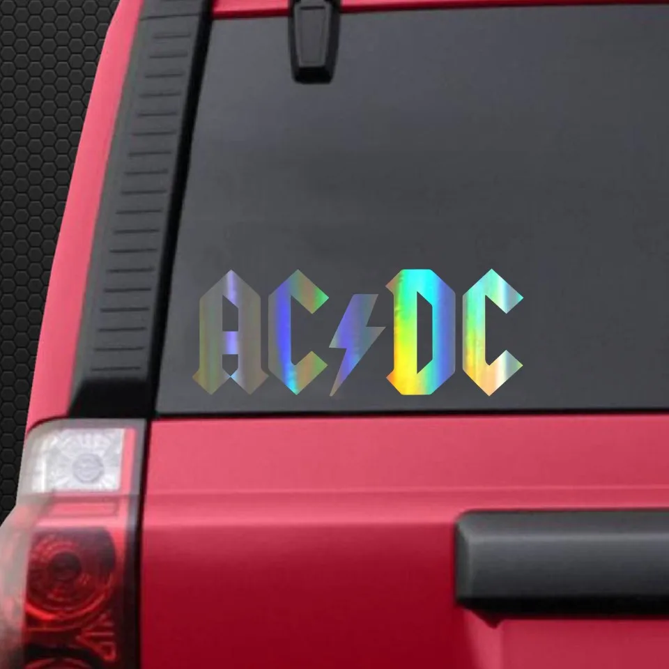 Смешная ACDC Автомобильная наклейка и Наклейка 3D Автомобильная мультяшная виниловая наклейка светоотражающая Автомобильная наклейка аксессуары для стайлинга автомобиля Наклейка s