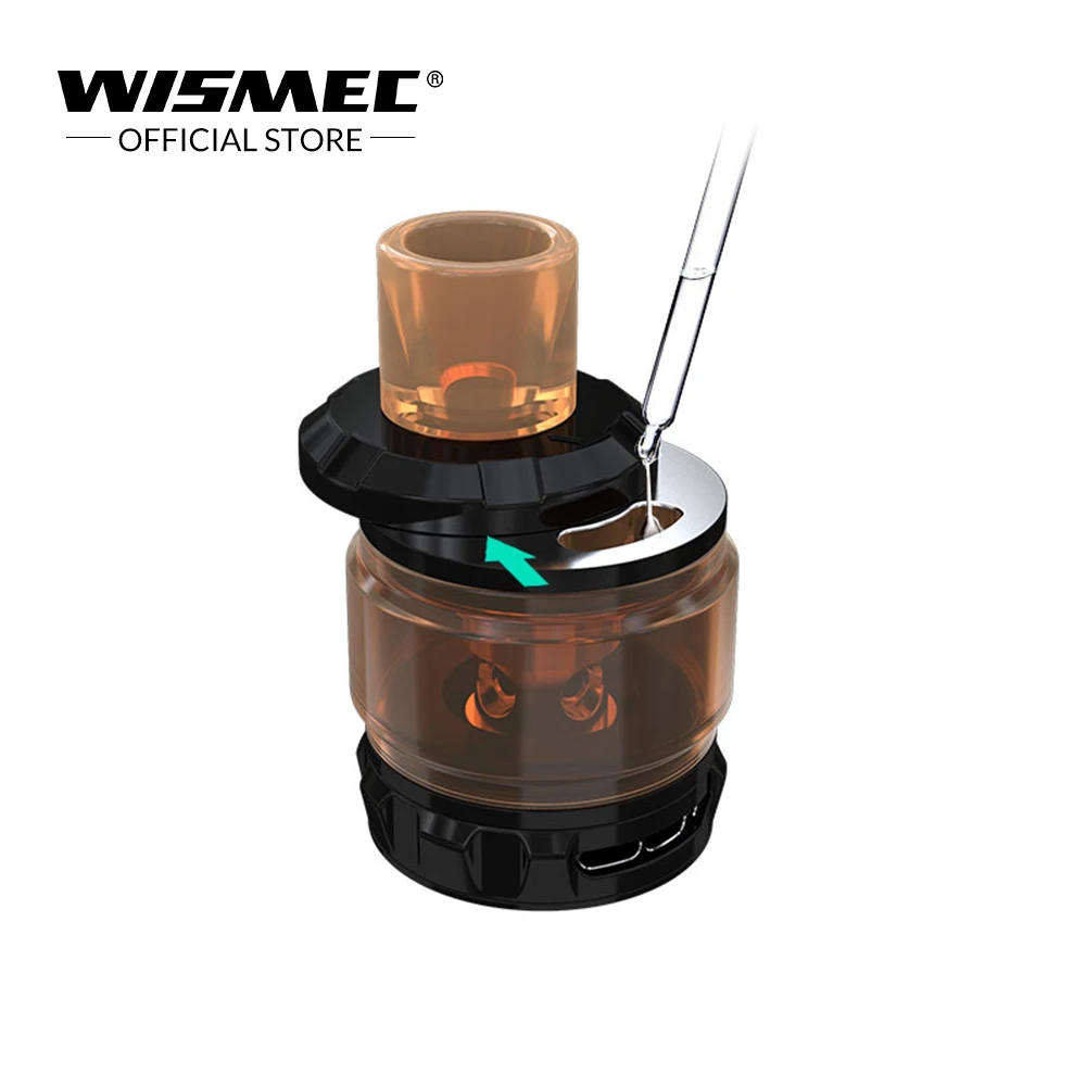  Original Wismec Amor NS Plus Atomizer Tank 4.5ml with WS04 MTL 1.3ohm Head for wismec active kit el