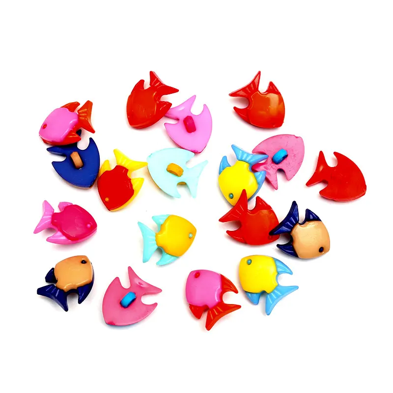 LF 100Pcs Mixed Goldfish Acrylic Sewing Button For Clothes Scrapbooking Decorative Needlework Botone Handicraft DIY Accessories | Дом и сад