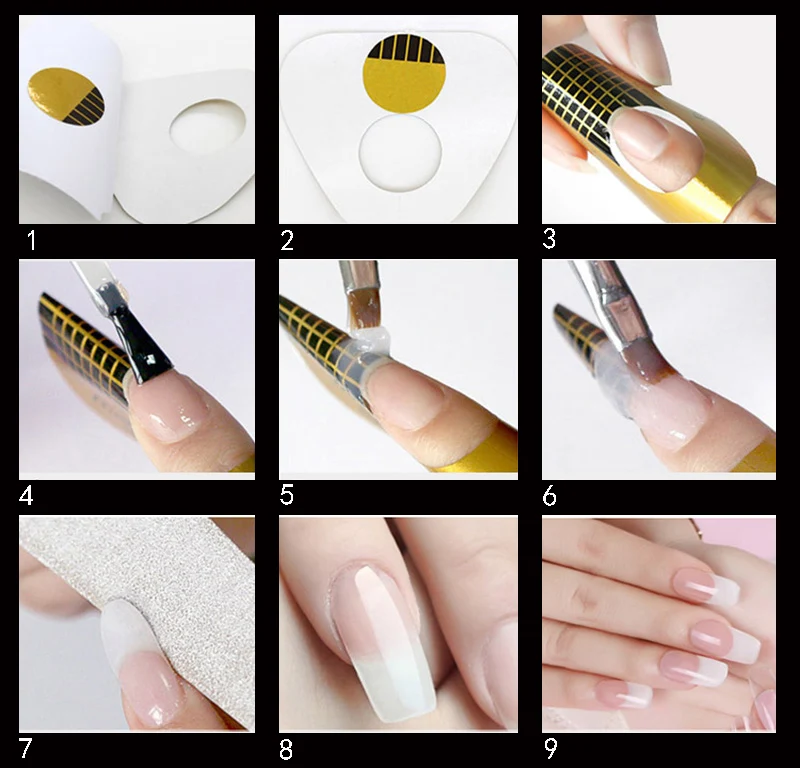 Gel UV Set Top Coat Rosa Bianco Trasparente Trasparente 3 Colori Gel UV Del Costruttore Tazza di Vetro di Arte Del Chiodo Capovolge Gel Manicure estensione
