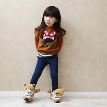 2016 Korean Spring Autumn Children Jeans Baby Boys Girls Clothes Cotton Pencil Pants Kids Zipper Pants Leggings Bottoming Pants