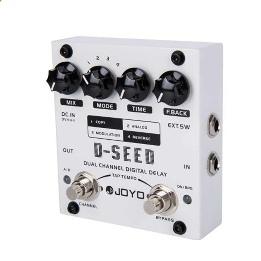JOYO D-SEED Dual Channel Digital Delay Guitar Accessories Effects Pedal Analog Delay Effects Guitarra Stompbox True Bypass JOYO D-SEED Dual Channel Digital Delay Guitar Accessories Effects Pedal Analog Delay Effects Guitarra Stompbox True Bypass
