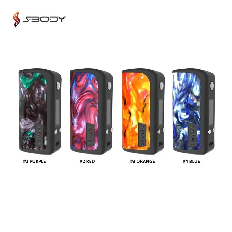 

Original Legend DNA75 Mod Colorful Resin Box Mod Evolv DNA 75 Chipset With Resin Drip Tip Electronic Cigarettes