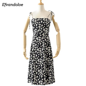 

Efvandoloe Daisy Dress Summer 2019 Backless Sexy Korean Fashion Bodycon Black Dresses Women sukienki