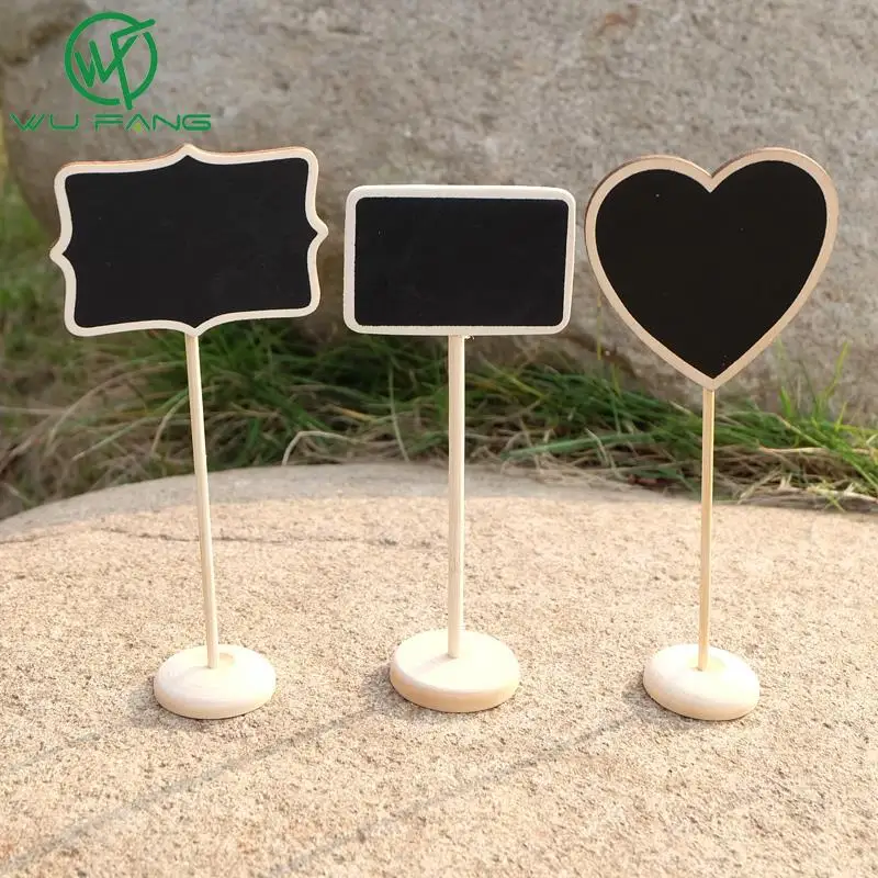 

5pcs/bag Chalkboard Backboard Wedding Favor Wedding Party Table Decor Message Number Tag all For Wedding