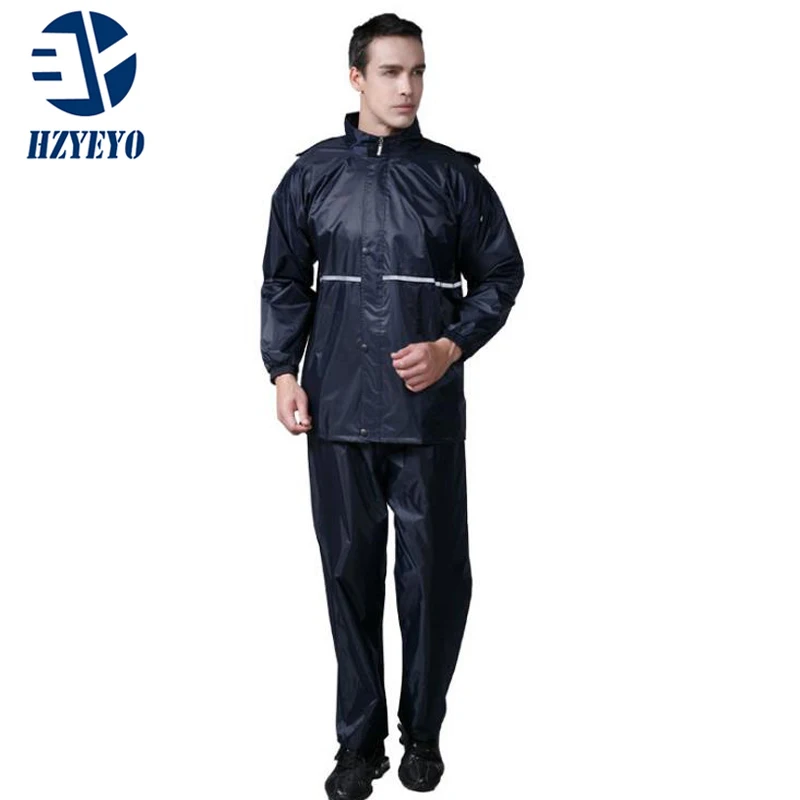 

HZYEYO Outdoor waterproof jacket motorcycle rainwear,travel raincoat men rain pants,electric bicycle fission rain suit
