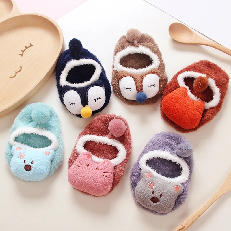 

Baby Thickened Warm Slipper Socks Infantil Menina Toddler Boys Boat Socks Newborns Calcetines Kids Clothes Girls Christmas Gift