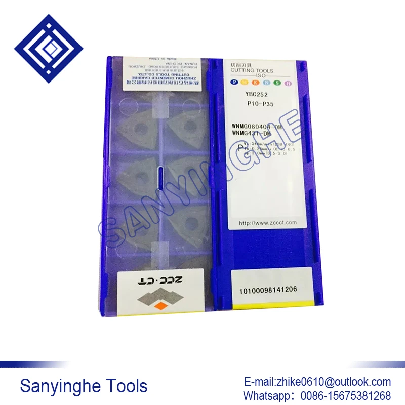 

10pcs/lots YBC252 WNMG080412-DM cnc carbide turning inserts