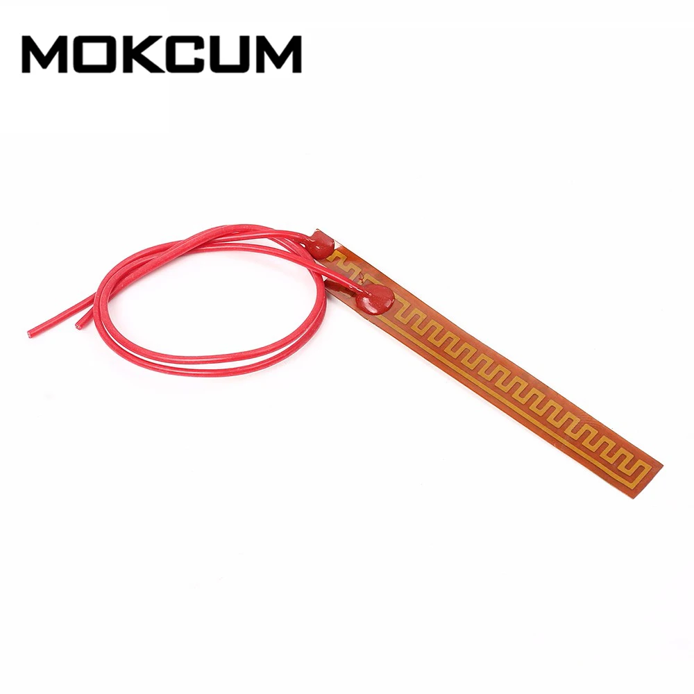 

10mmx93mm 12V 12W PI Polyimide Electrotherma Heating Film Plate Heated Heater Membrane Tape Plate Fast Preheating