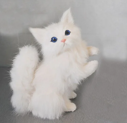 online shop free shipping lucky cat charms cat figurine fur animated