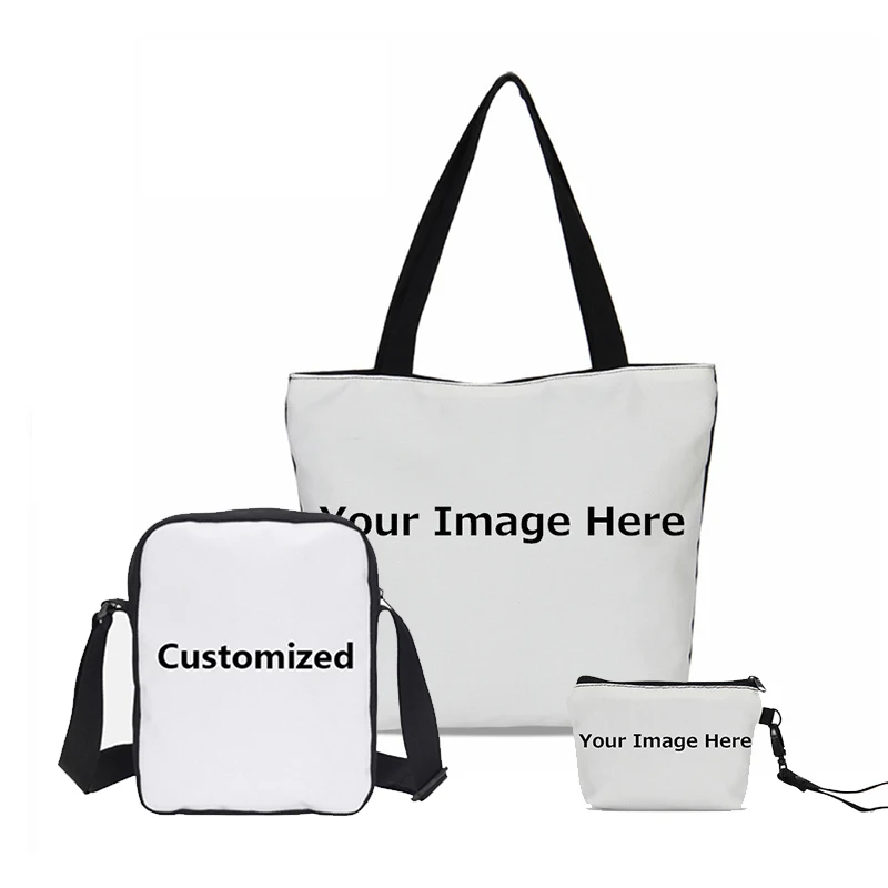 

VEEVANV 1pc Customized Women Canvas Messenger Handbag Design Shoulder Bag Prints Girls Bookbag Ladies Casual Small Purse Fashion