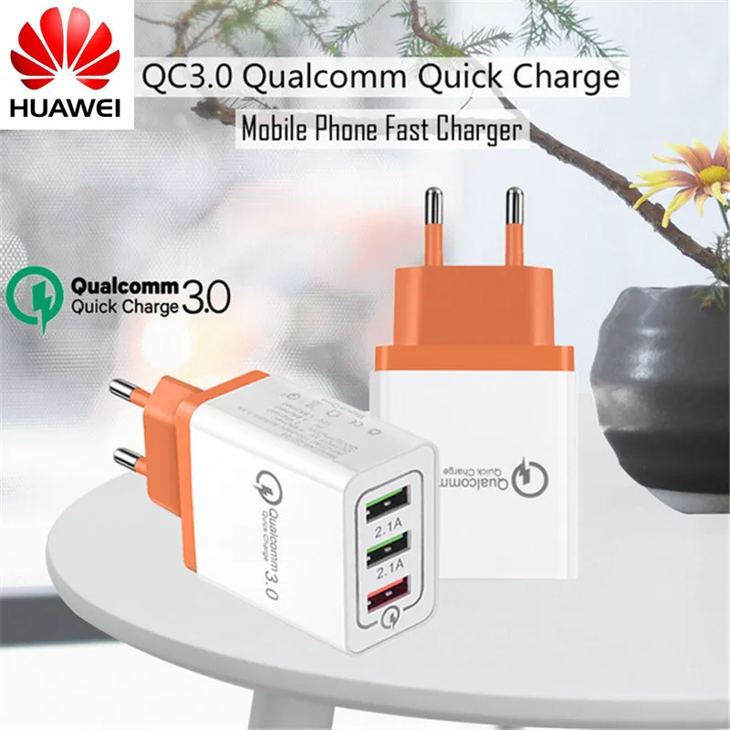 

Universal 18 W USB Quick charge 3.0 5V 3A for Iphone 7 8 EU US Plug Mobile Phone Fast charger charging for Samsug s8 s9 Huawei