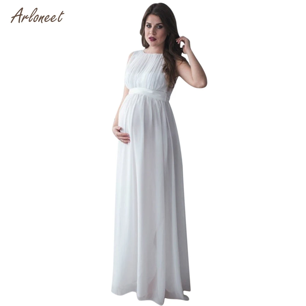 

ARLONEE Summer Autumn Maternity Dress 2019 Pregnancy Clothes Pregnant Women Lady Nursing Elegant Lace Party Evening Dress