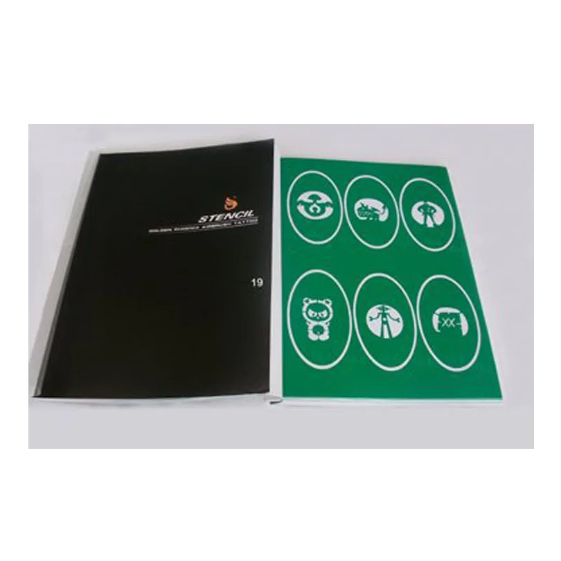

120 Pattern Designs Airbrush Tattoo Stencil Book Airbrush Stencils Template 19 2PH-SB019 For Glitter Tattoo Kit Supplies