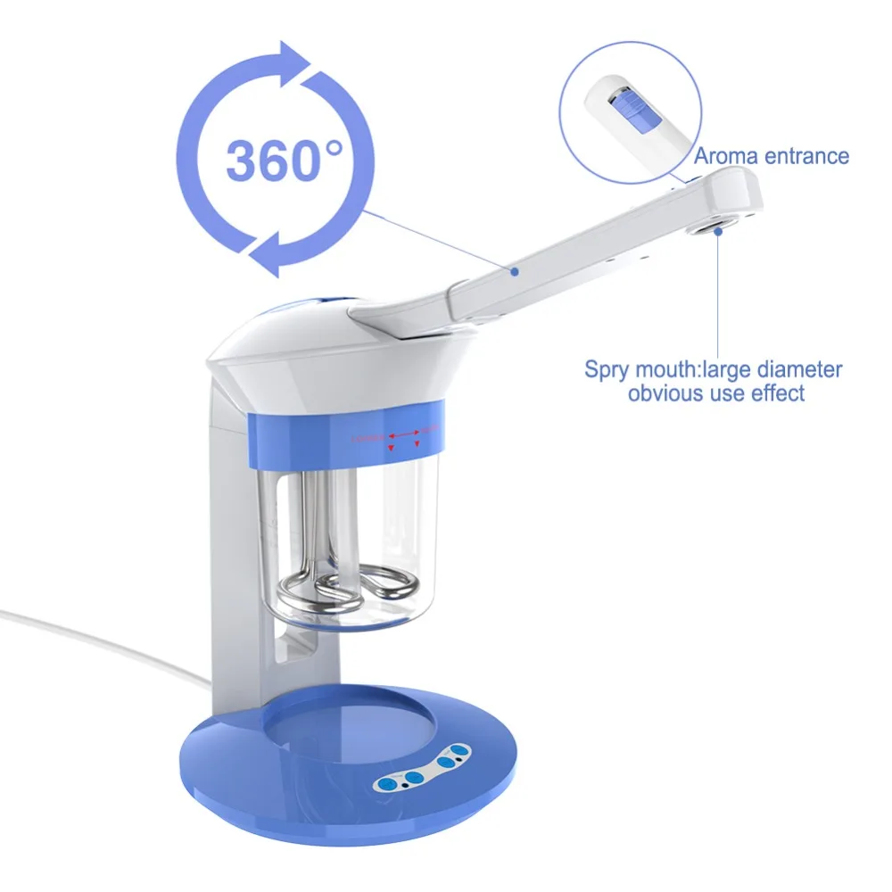 Отпариватель для лица оверси ионный паровой салон травяной испаритель Арома озоновый паровой аппарат для лица сауна спа Домашнее использование Ароматерапия Увлажнитель v