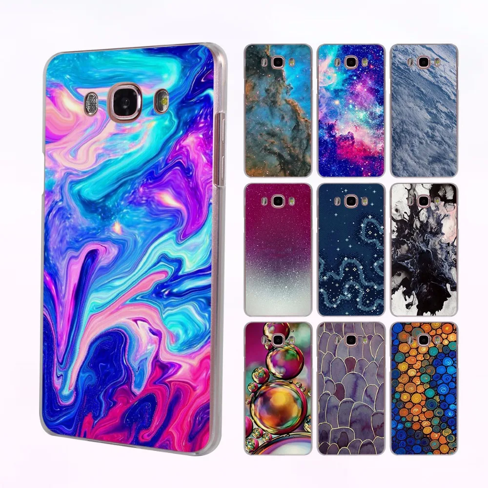 Quartz Crystal Rock Pink Purple Aqua space design hard transparent clear Case for Samsung Galaxy