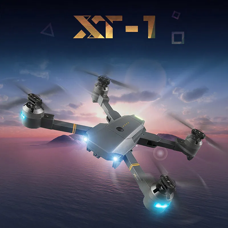 

Newest XT-1 RC Drone With Camera HD Foldable RC Helicopter 2.4GHz 4CH 6-Axis WIFI FPV RTF Dron Real Time Quadcopter Aircraft