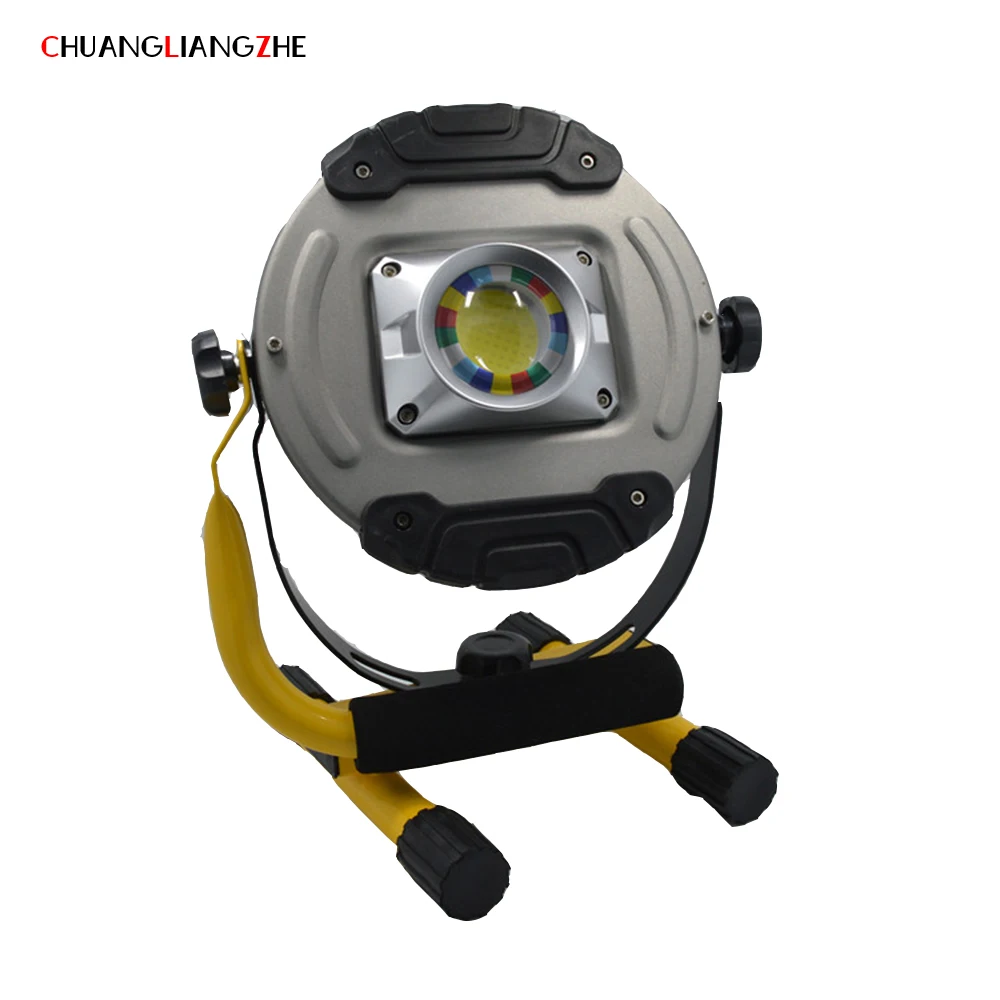 

CHENGLIANGZHE20w Led Wick Portable COB Searchlight luminarias Rechargeable Portable Power 18650 Battery Portable Camping Light