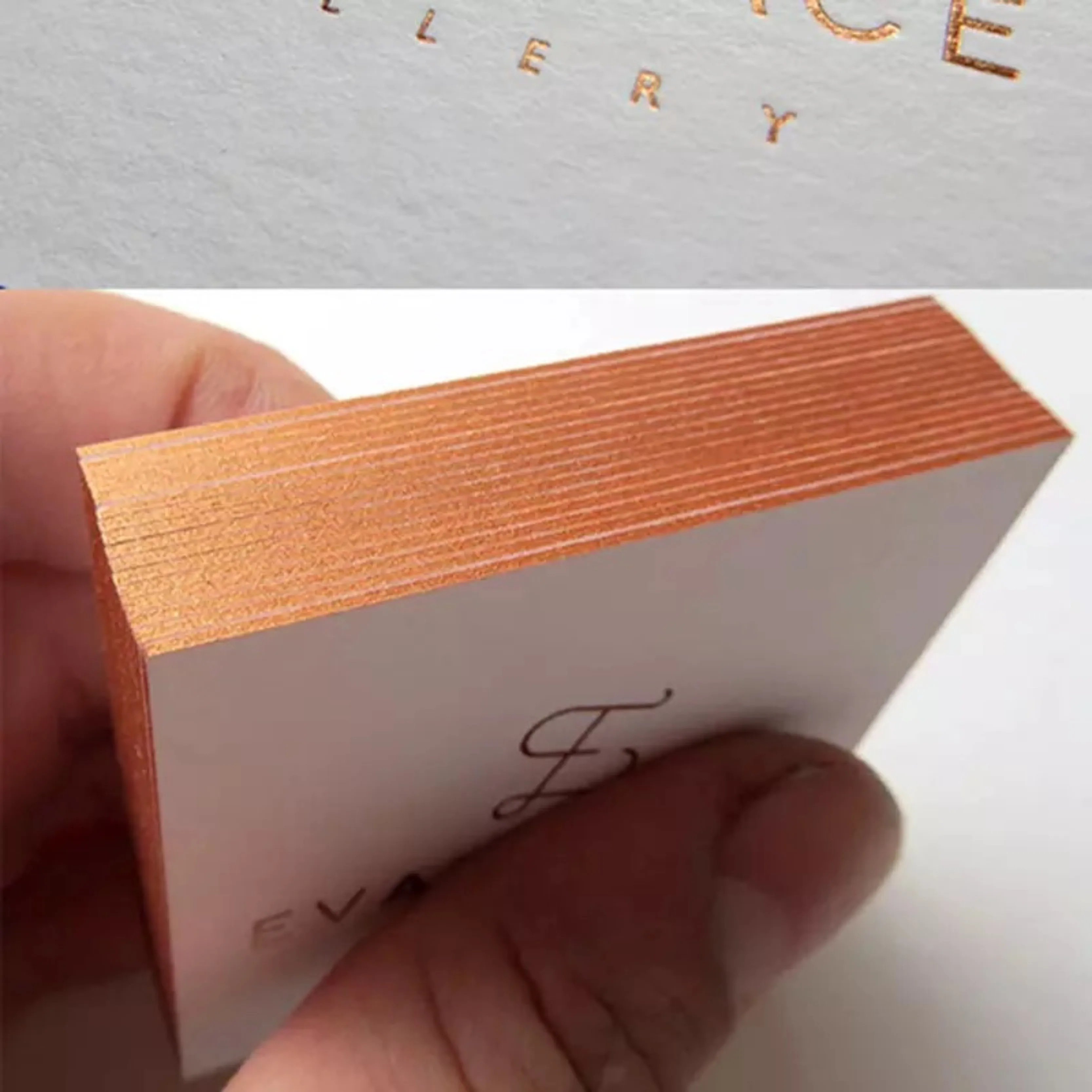 High quality 200pcs/lot embossed gold foil business card print letterpress free shipping