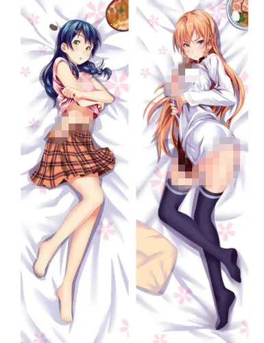 

Shokugeki no Soma Nakiri erina Tadokoro Dakimakura Body Pillow Case Cover 150CM