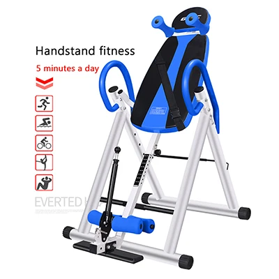 Складной интегрированный ручной Стенд Машина Тело универсальные для фитнеса оборудование бытовой мышцы расслабить Handstand оборудование для упражнений - Цвет: Синий