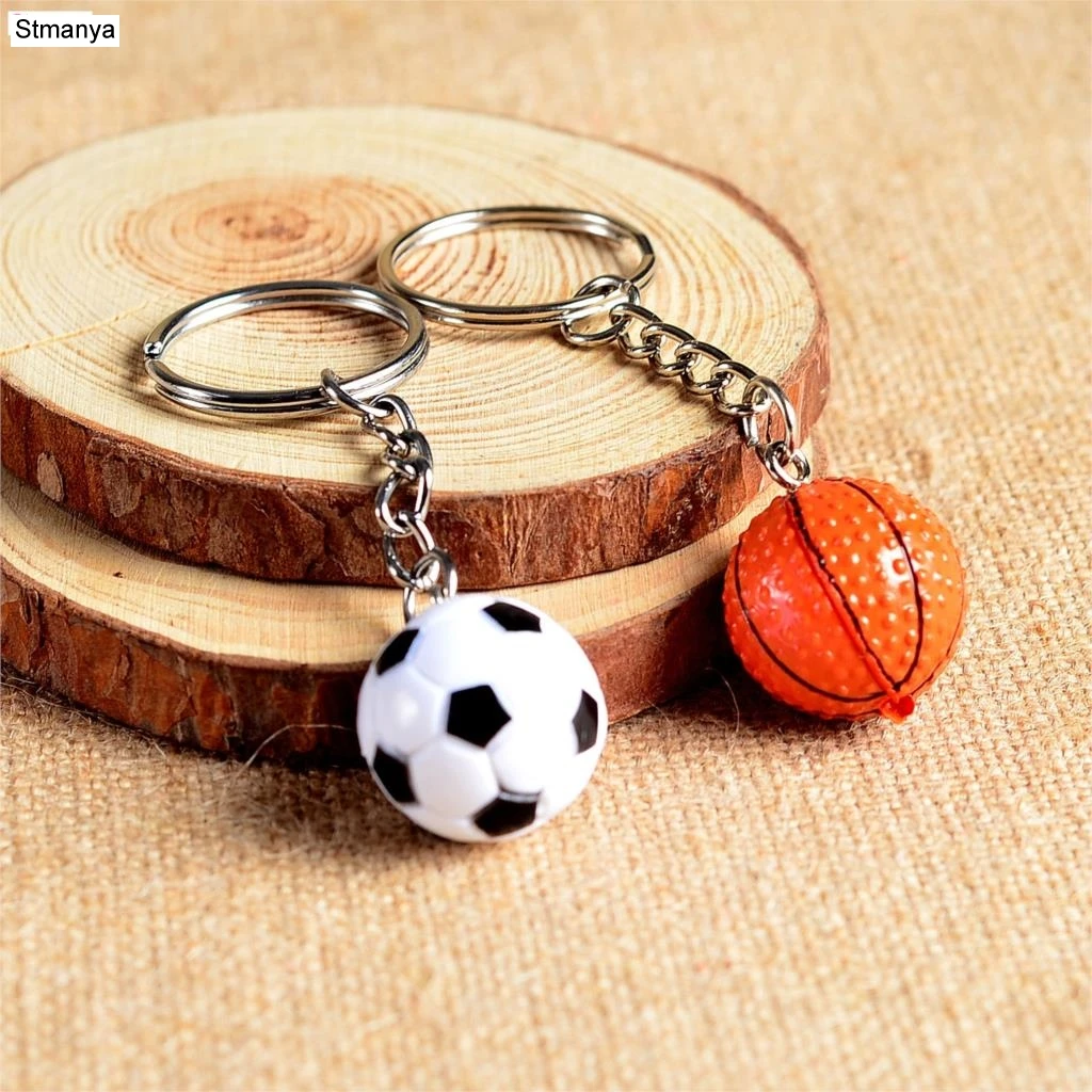 

New Fashion Football Club metal Key chain Car Key Chain Key Ring Basketball Golf ball Pendant Key ring For Best GIFT 17166