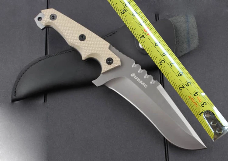 USMC ELITE Desert Eagle Sawback Camping Tactical Knife Survival Fixed Blade Knife Outdoors