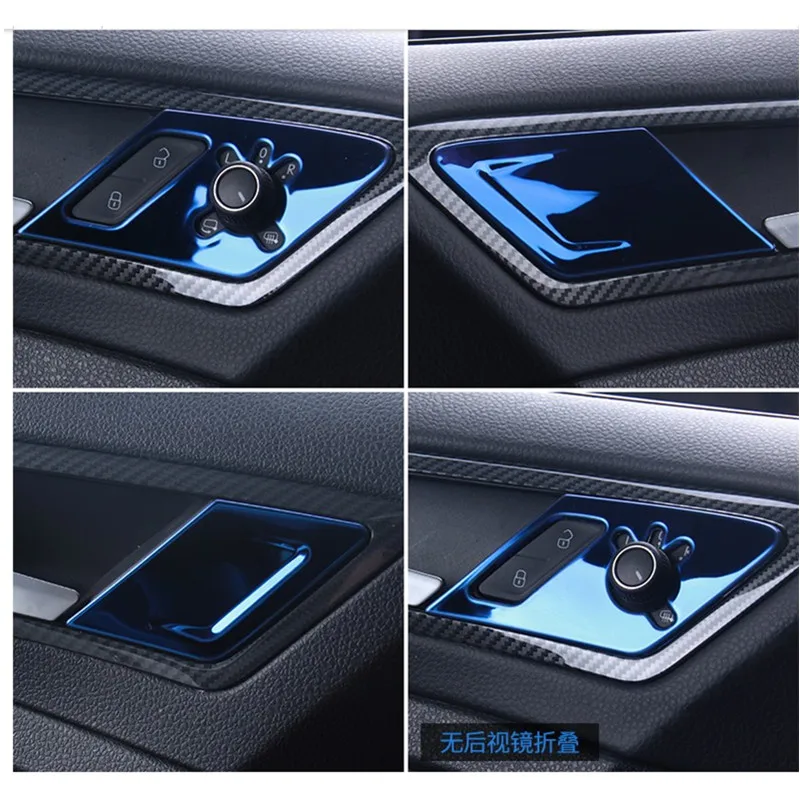 High-quality stainless steel Interior trim sequins(blue), dashboard trim For Volkswagen Golf 7/7.5 Rline, Car-Styling