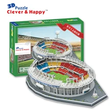 3D пазл Набор для творчества игрушка бумажная Строительная модель Китай Спорт Футбол Пекин рабочий стадион сборка игры ручной работы подарок на день рождения